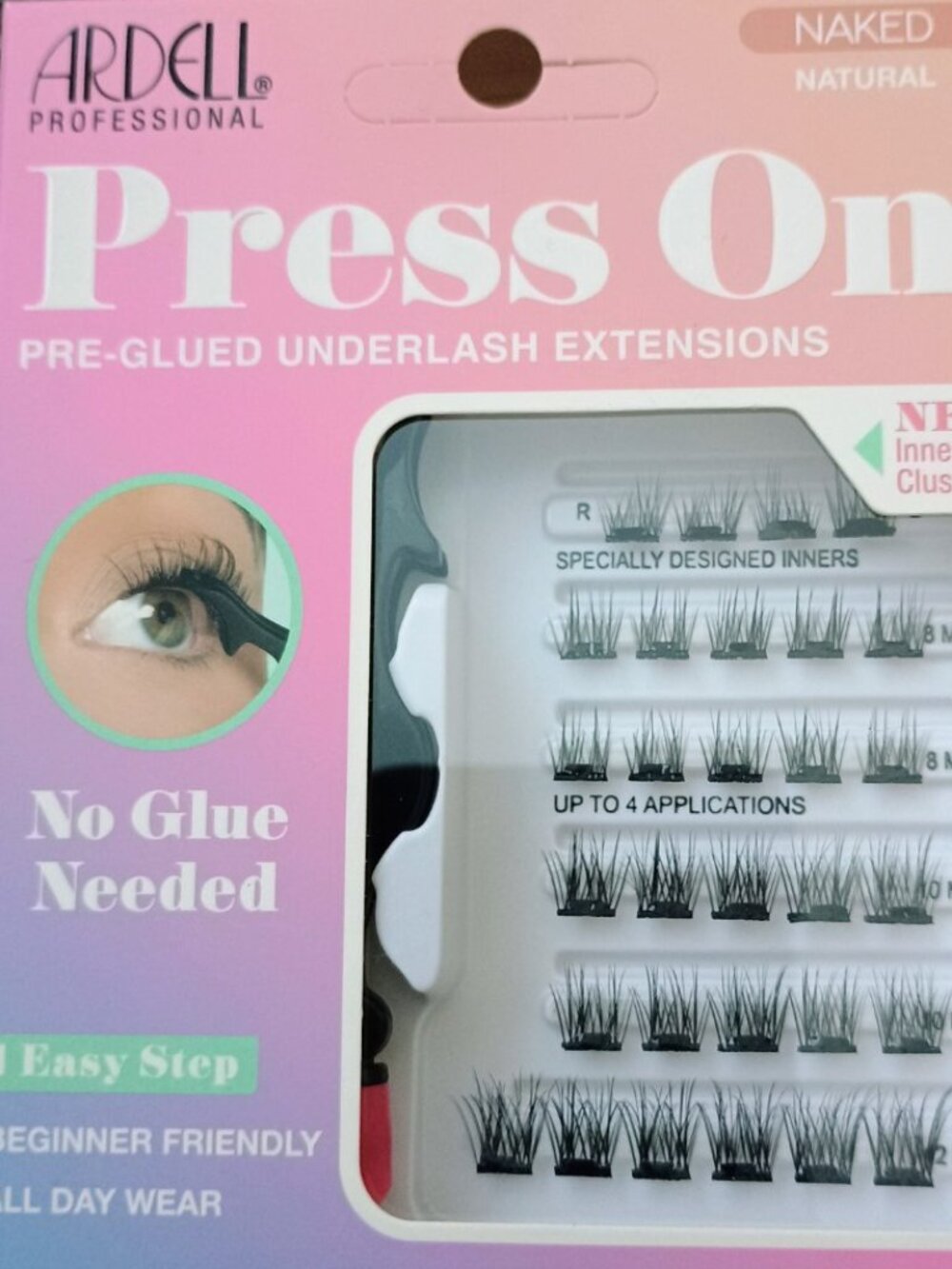 BNIB ARDELL PRESS ON UNDERLASH EXTENSIONS 30 ct with applicator
